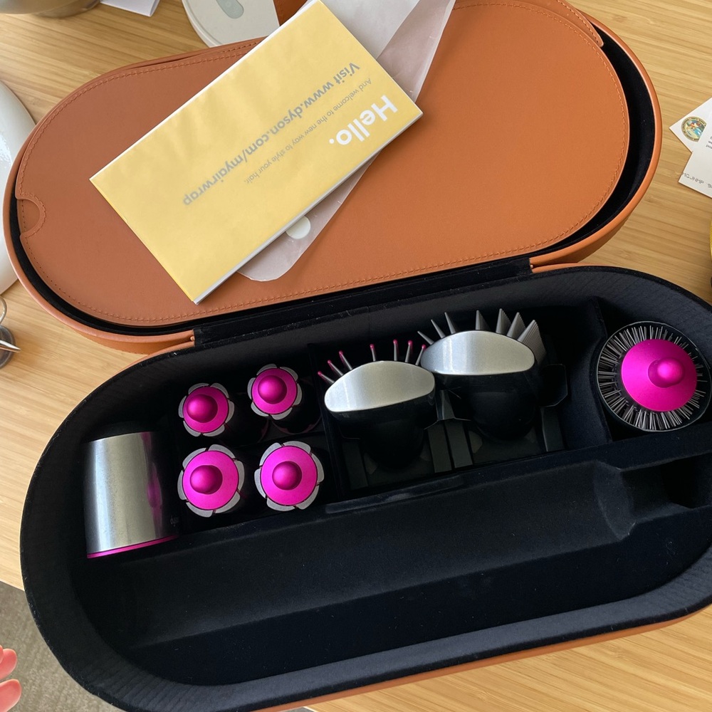 Dyson airwrap attachments & case - new! Just the attachments, no base